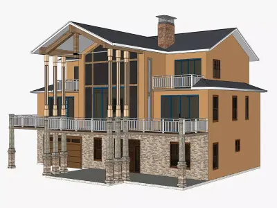 Modern House 02 -Archimple LLC 3D model