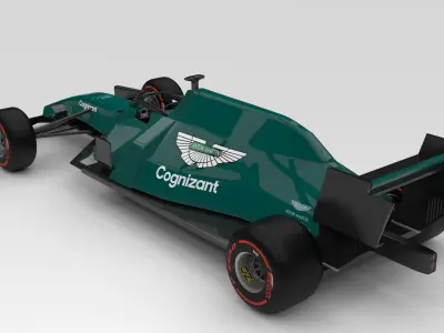 Aston Martin Formula 1 Team 2021 F1 Car Concept 3D model