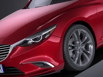  Mazda 6 Wagon 2016 VRAY 3D model
