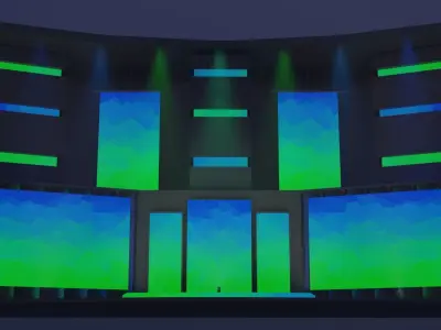 Virtual Presentation Stage 3D model