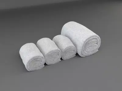 Towel Rolls 3D model