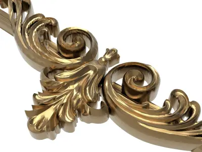 Carved Picture Frame 3D model