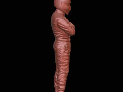 Car Racer Driver figurine 3D print model