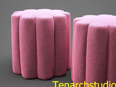 Tenarchstudio pouf  render ready vray - corona 3D model