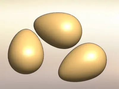 Golden Eggs Free 3D model