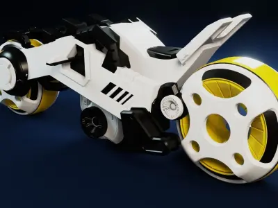 SCI-FI SPORTS BIKE 3D model