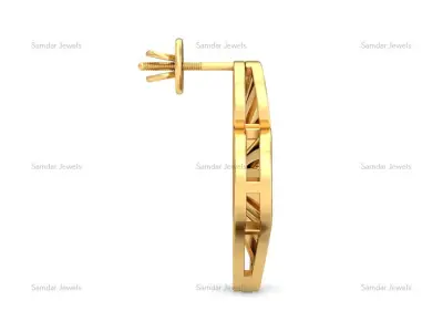 Earring Pendants And Rings Set Printable Model ZA3340 3D model 3D print model