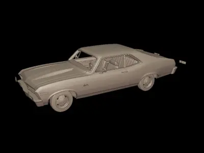 CHEVROLET NOVA SS 396 1969 3D PRINT MODEL 3D print model