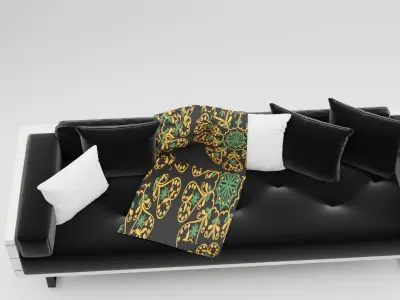 Reclaimed Wood Sofa Low-poly 3D model