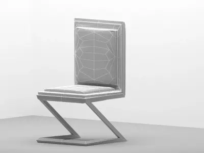 Modern Z-Frame Chair 3D Model 3D model