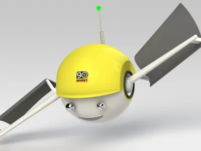 Flying Robot Free 3D model