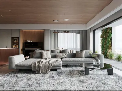 Living interior design Model 3D - 06 3D model 3D model 3D model