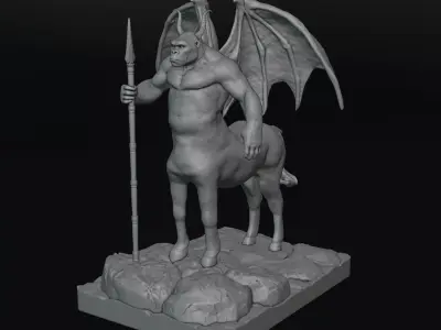 Gorilla Centaur Demon 3D print model