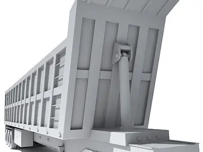 Dump Trailer 11 3D model