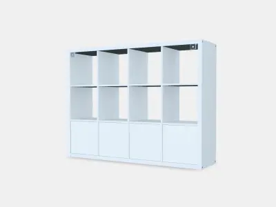 KALLAX Shelving unit with 4 inserts 22 3D model