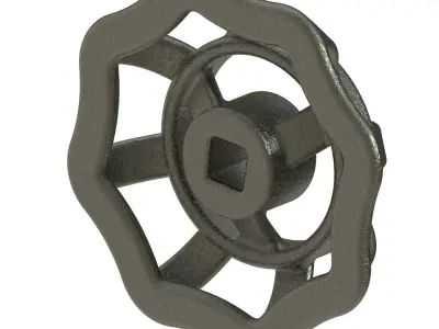Gate Valve Handle Wheel 3D print model