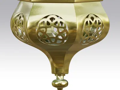 Vintage Moroccan Pendant Chandelier 3D model