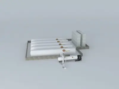 LNG Import Terminal Ochre Energy Free 3D model