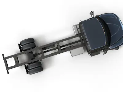 International Durastar frame truck Low-poly 3D model