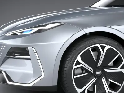 Geely Galaxy E8 2024 3D model