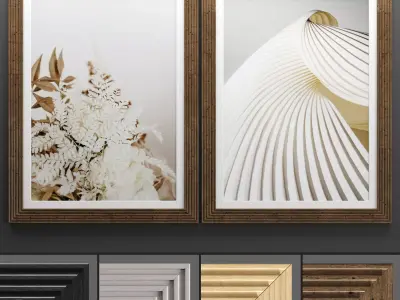 Art Frame 638 Low-poly 3D model