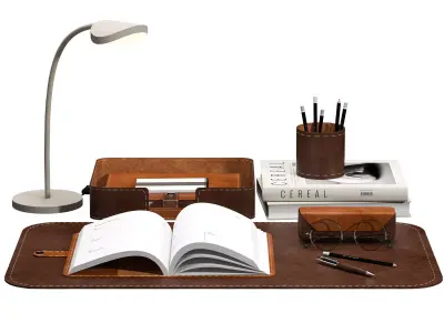 Decorativeset01 desk set 3D model