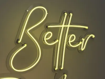 Better Together - Neon Sign 3D model