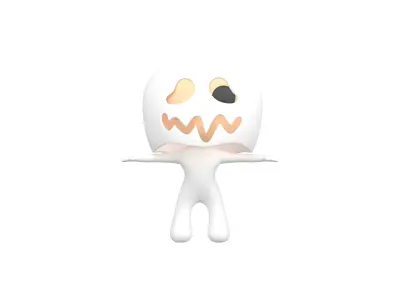 Rato Character 002 Ghost Rato Low-poly 3D model