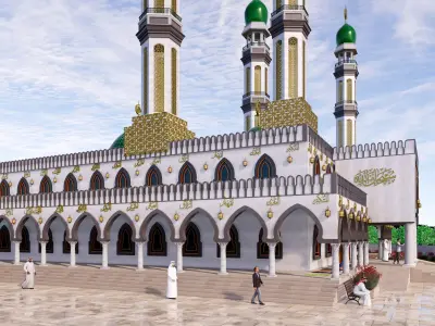 Mosque Masjid 3D model