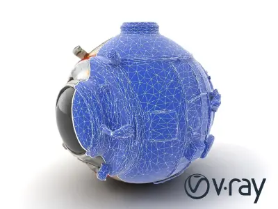 Vostok-1 Spacecraft Descent Module model pack Low-poly 3D model