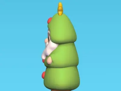 Santa Claus Tree 3D print model