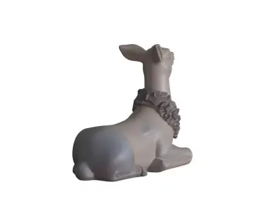 Mama Reindeer Sitting Figurine  3D print model