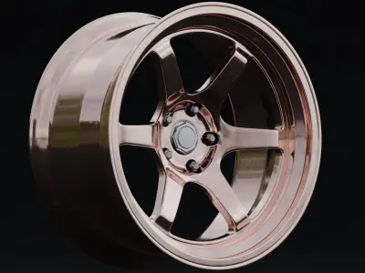 Cosmis Racing XT 006R Aftermarket Wheel Low-poly 3D model