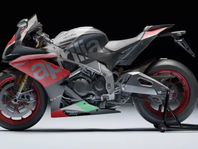 Aprilia RSV4 RF 2018 Low-poly 3D model