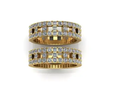Tffany true wide ring 3D print model