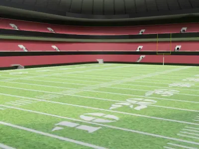 Nfl American Stadium Low-poly 3D model
