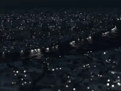 Night View of the City - 3D model