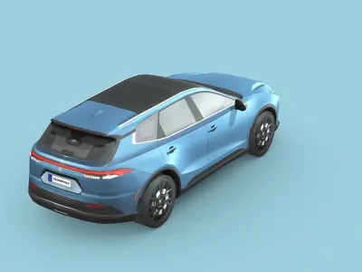 Toyota Crown Signia 2025 Low-poly 3D model