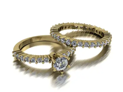 Jewelry Ring Gold 3D print model 16