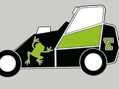 Midget Racing Car Cookie Cutter 3D print model