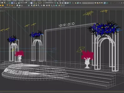 Event Stage 3D model