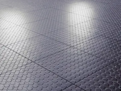 Procedural Rubber Floor Shader 3D model