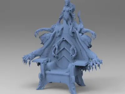 God Hand Grand Throne 3D model