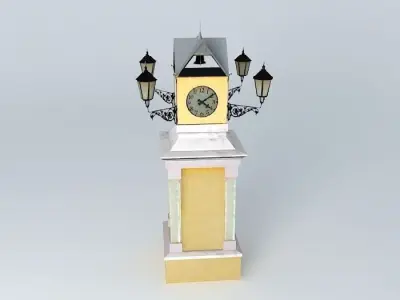 The clock tower Free 3D model