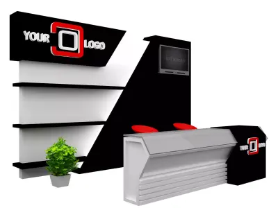 Booth Exhibition Stand a468b 3D model