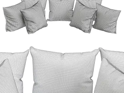 Pillows Collections 3d model Low-poly 3D model