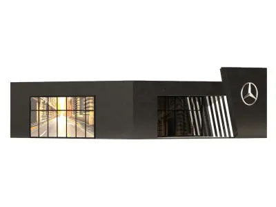 Mercedes Benz Company Low-poly 3D model