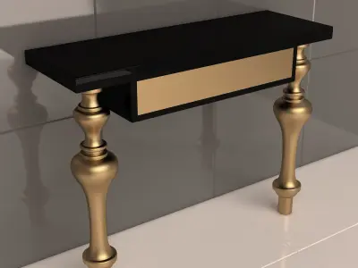 Luxury Console Table 02 3D model