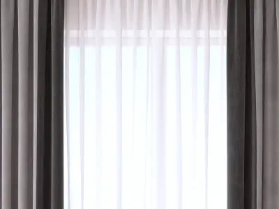 Set 94 Curtains 3D model