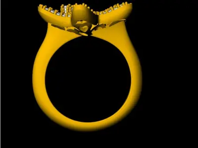 Starfish Ring 3D - 0015 3D print model